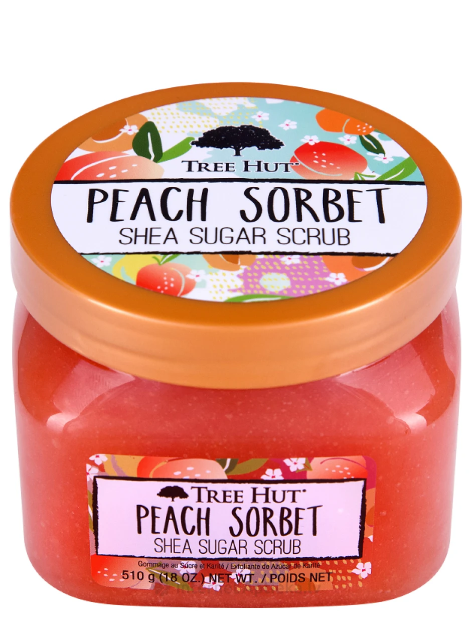 Tree Hut Ķermeņa skrubis Peach Sorbet, 510 g | internetaptieka.lv