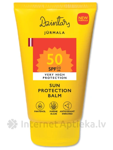 Dzintars Sauļošanās aizsargbalzams Jūrmala SPF50 UVA+UVB, 100 ml | internetaptieka.lv