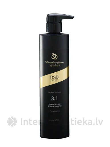 3.1 DSD de Luxe Intense Šampūns pret matu izkrišanu, 500 ml | internetaptieka.lv