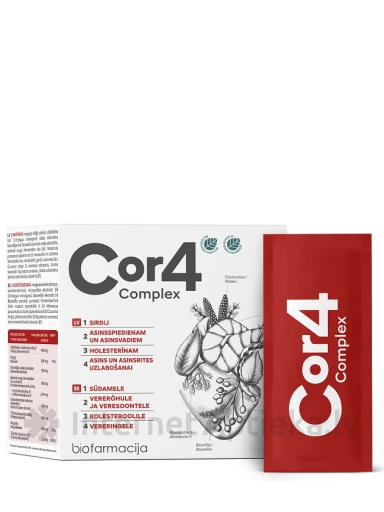 Bioifarmacija Cor4 komplekspulber, 28 pakki | internetaptieka.lv