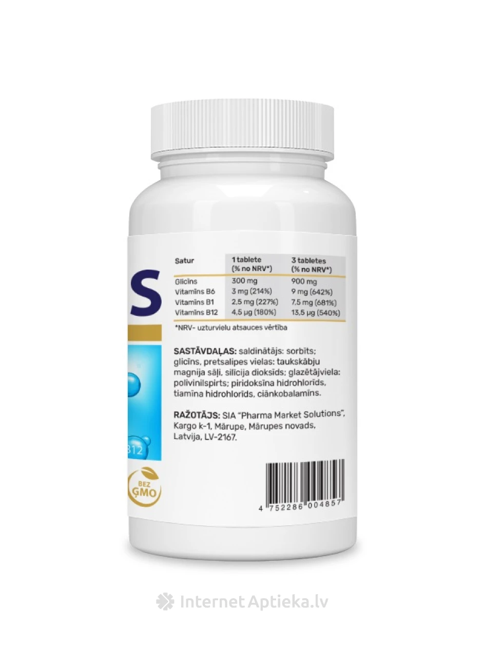 Glütsiiin 900 mg, 30 tabletid | internetaptieka.lv