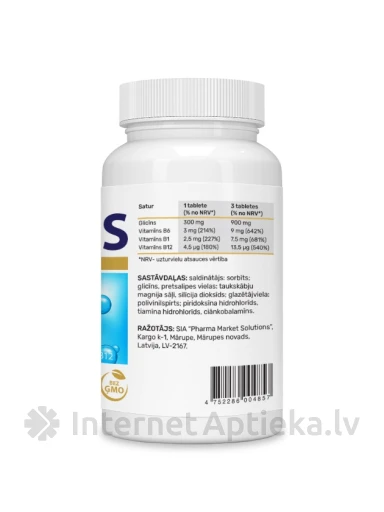 Glütsiiin 900 mg, 30 tabletid | internetaptieka.lv