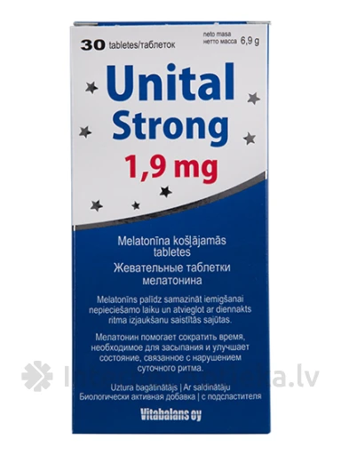 Unital Strong 1.9 mg, 30 tabletes | internetaptieka.lv