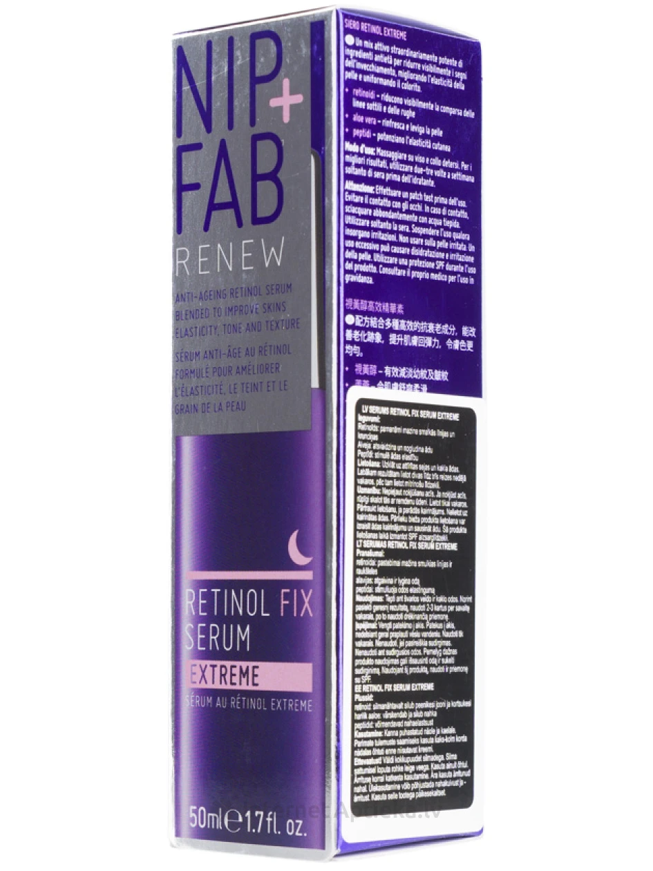 NIP+FAB Retinol Fix serums sejai, 50 ml | internetaptieka.lv