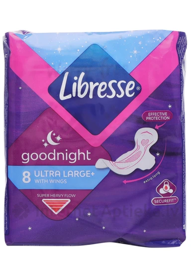Libresse Goodnight Ultra Large nakts paketes, 8 gb. | internetaptieka.lv
