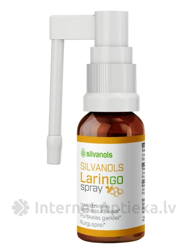 Silvanols Laringo Spray, 20 ml | internetaptieka.lv