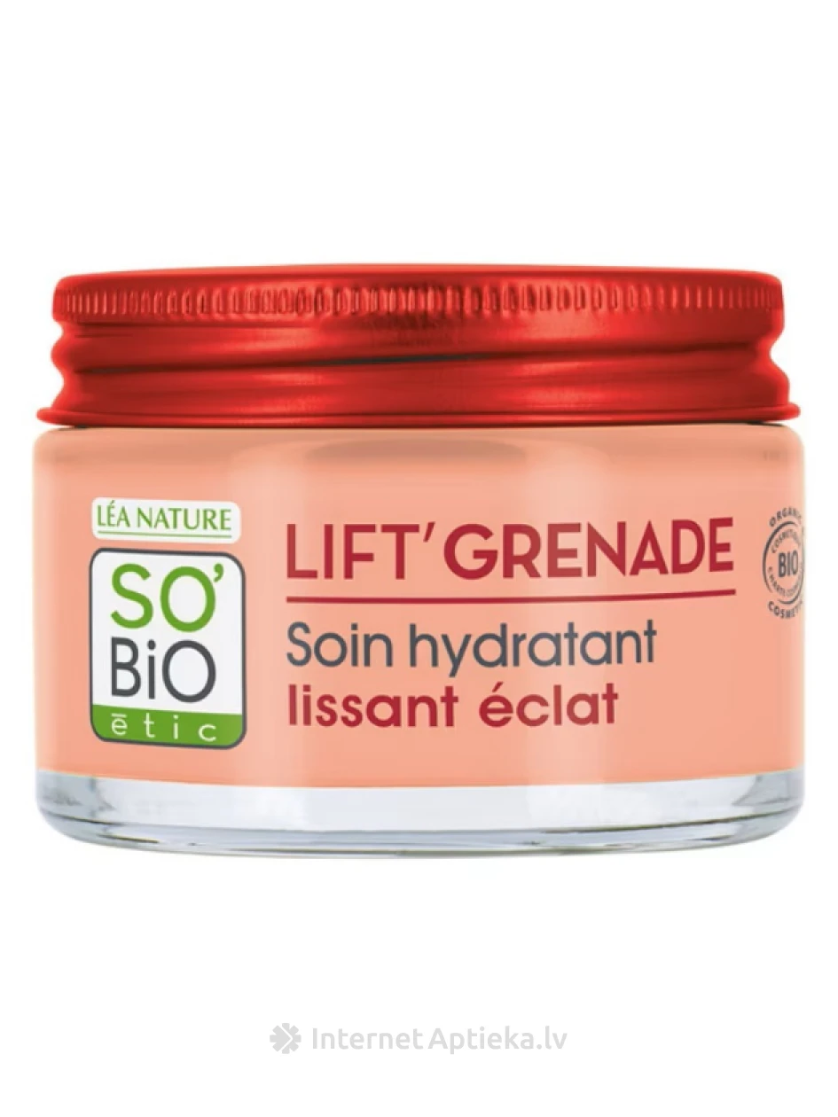 So Bio Smooth & Glow Hydrating Cream kortse siluv ja sära andev näokreem, 50 ml | internetaptieka.lv