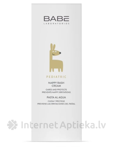 Babē Pediatric Nappy Rash KRĒMS AUTIŅU ZONAS IZSITUMIEM, 100 ml | internetaptieka.lv