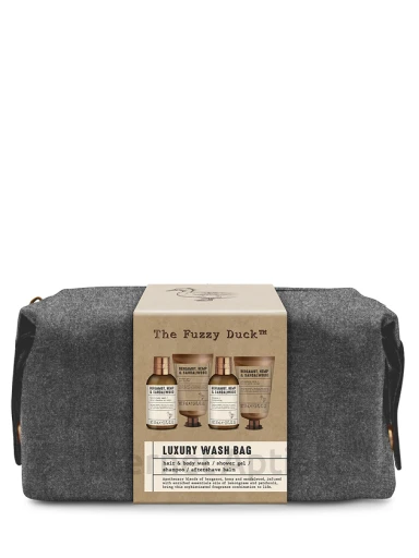 Baylis & Harding The Fuzzy Duck Bergamot Hemp & Sandalwood Men's Luxury Wash Bag dāvanu komplekts | internetaptieka.lv