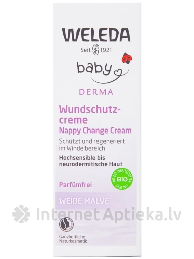 Weleda крем для области подгузников - мальва, 50 мл | internetaptieka.lv