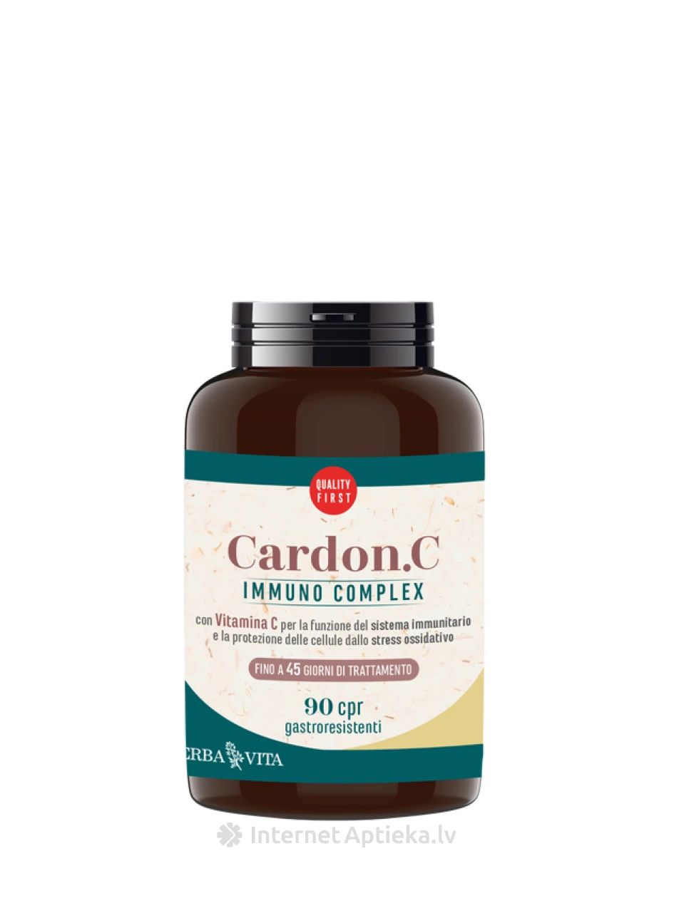 ERBA VITA Cardon.C Immuno complex, 90 таблеток | internetaptieka.lv
