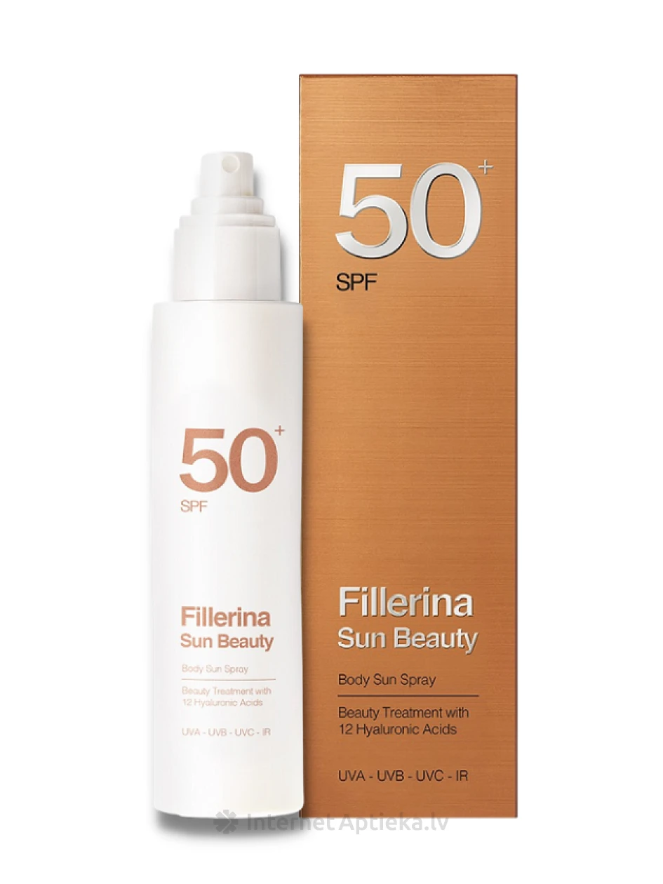 Солнцезащитный спрей для тела FILLERINA SPF 50+, 200 мл | internetaptieka.lv