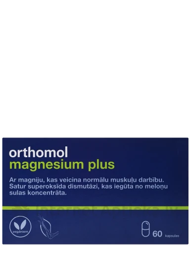Orthomol Magnesium plus kapsulas, 60 gb. | internetaptieka.lv