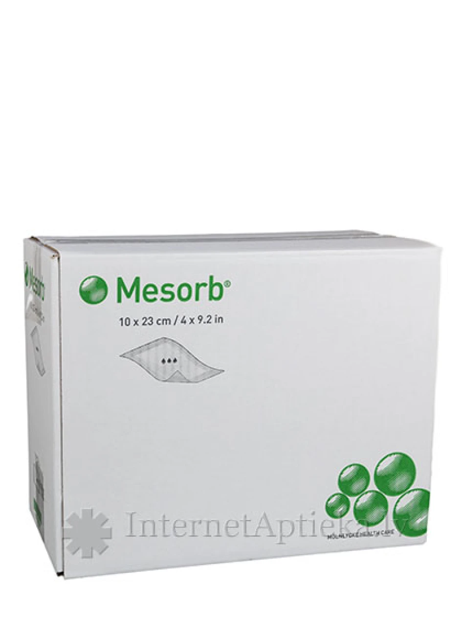 Mesorb steriilne side 10 x 23 cm, 50 tk. | internetaptieka.lv