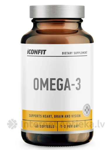 ICONFIT Omega 3 18/12 1000 mg, 60 kapsulas | internetaptieka.lv