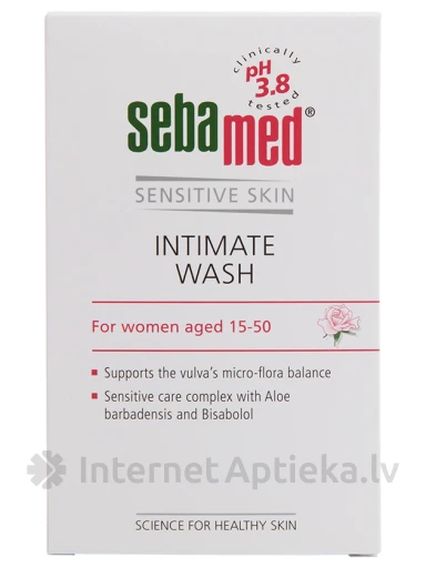 SEBAMED intiimhügieenitoode naistele, pH 3,8, 200 ml | internetaptieka.lv