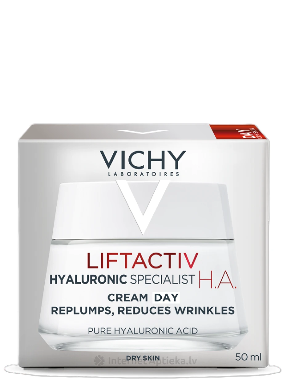 VICHY LIFTACTIV HYALURONIC SPECIALIST H.A. sejas ādu nostiprinošs krēms sausai ādai, 50 ml | internetaptieka.lv