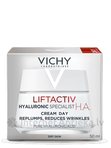 VICHY LIFTACTIV HYALURONIC SPECIALIST H.A. крем для сухой кожи, 50 мл | internetaptieka.lv
