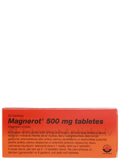 Magnerot, 50 таблеток | internetaptieka.lv