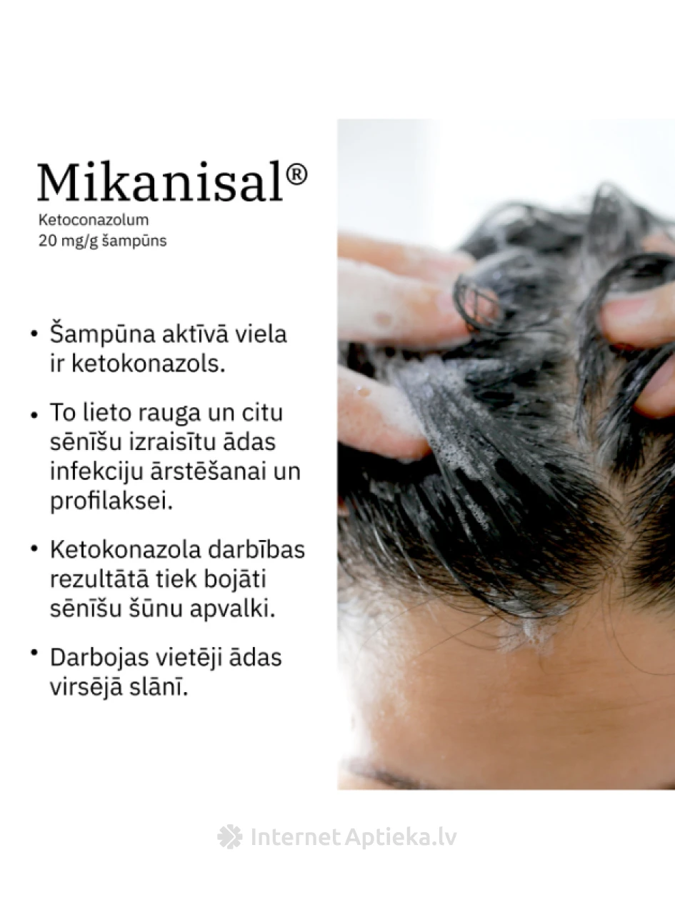 Mikanisal Шампунь 2%, 60 г | internetaptieka.lv