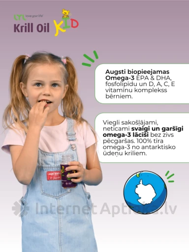 LYL Krill Oil KID, 30 želejas lācīši | internetaptieka.lv