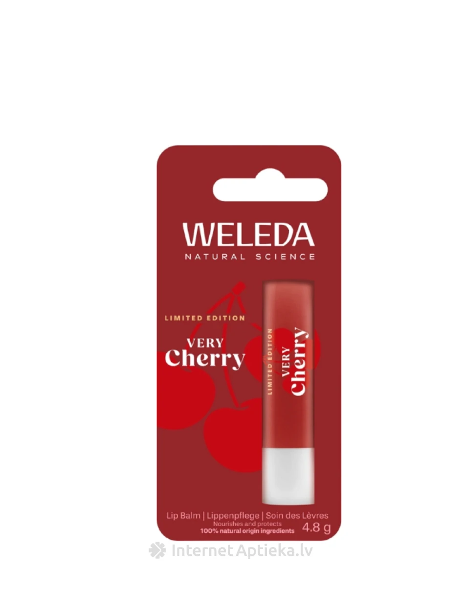 Weleda Very Cherry Lūpu balzams, 4.8 g | internetaptieka.lv
