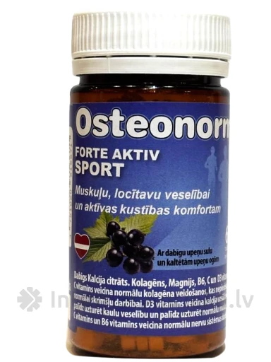 Osteonorm Forte Aktiv Sport, 60 tabletes | internetaptieka.lv