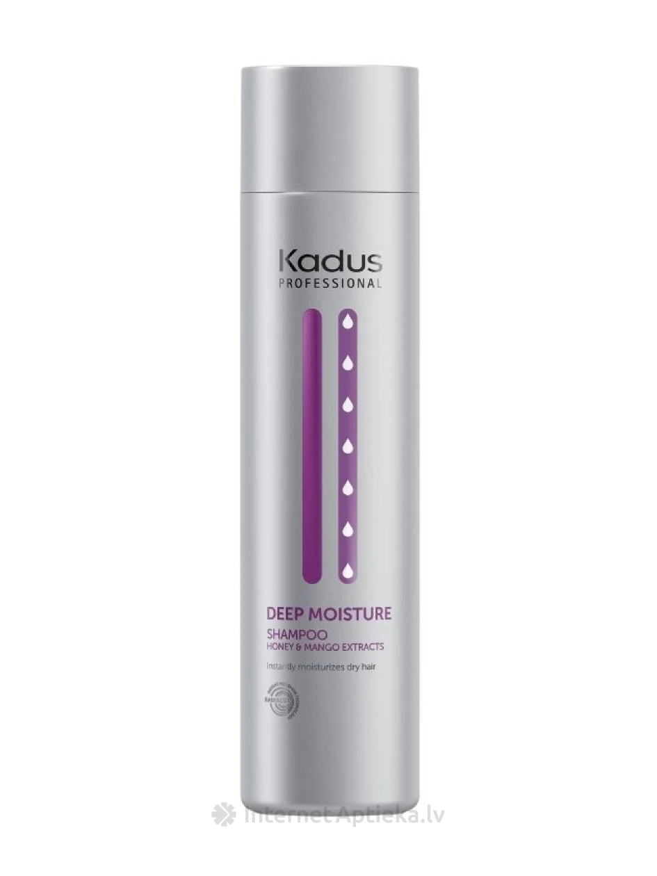 Kadus Professional DEEP MOISTURE Увлажняющий шампунь для сухих неокрашенных волос, 250 мл | internetaptieka.lv