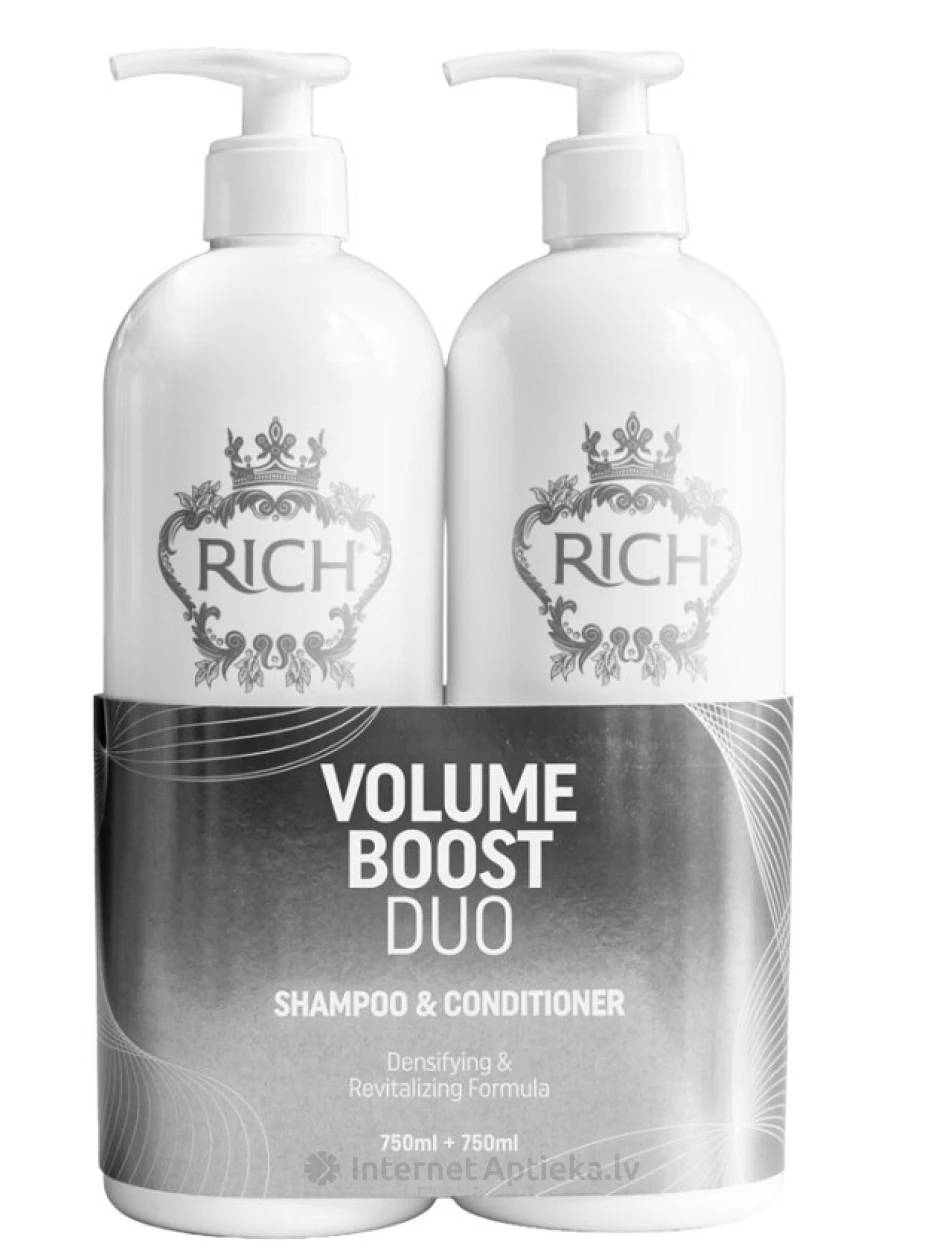 RICH Volume Boost Duo apjomu palielinošs komplekts, 750+750 ml | internetaptieka.lv