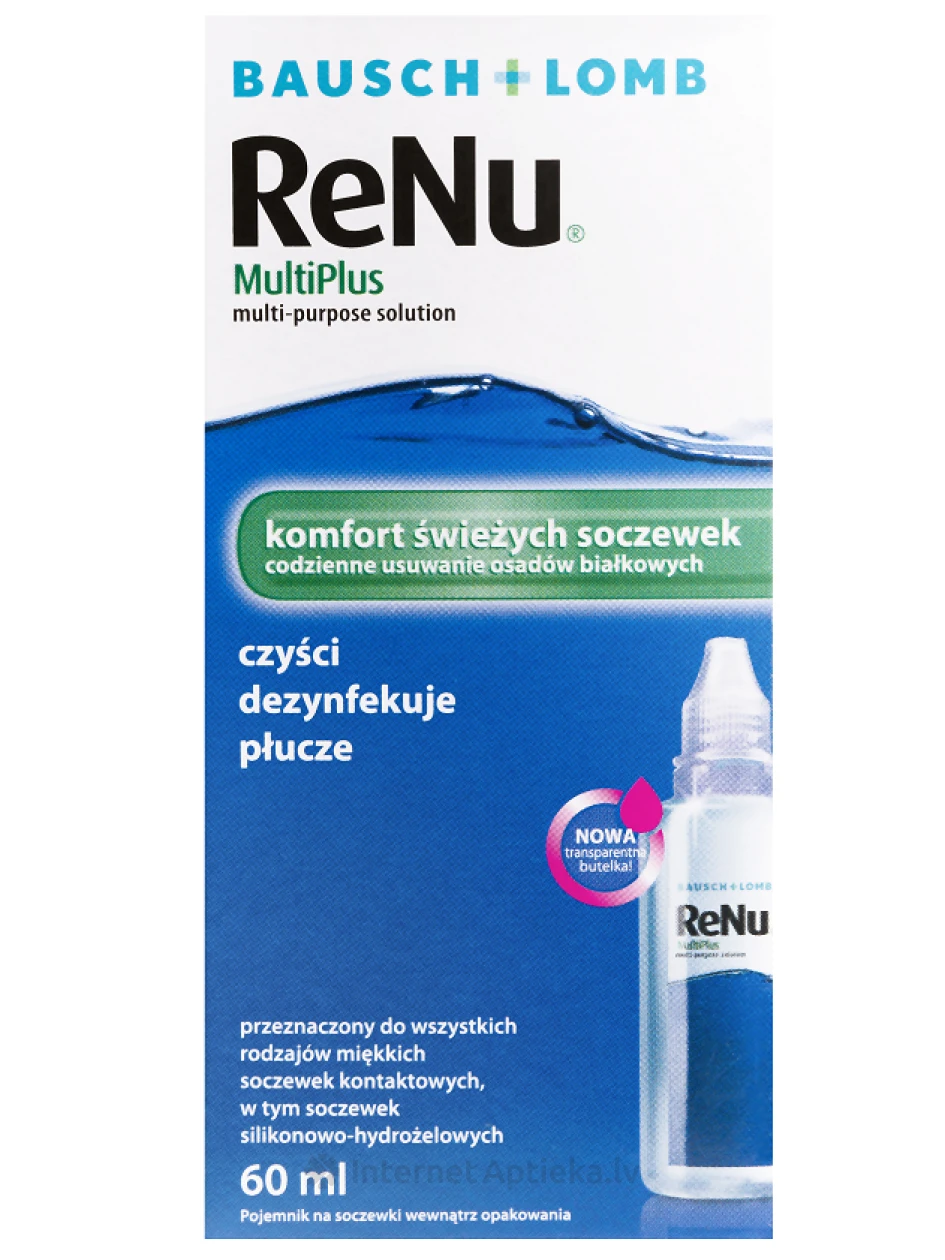 Renu MultiPlus lahendus kontaktläätsedele | internetaptieka.lv