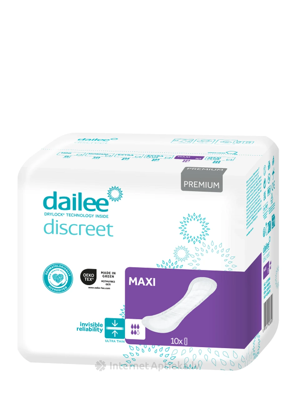 DAILEE Discreet Maxi hügieenisidemed, 10 tk. | internetaptieka.lv
