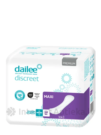 DAILEE Discreet Maxi hügieenisidemed, 10 tk. | internetaptieka.lv