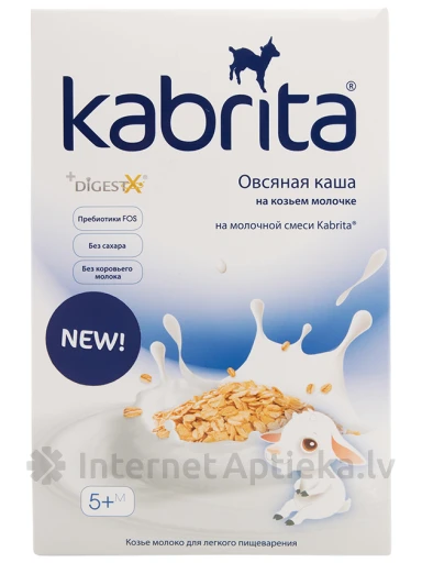 Kabrita Kaerahelbepuder kitsepiima baasil lastele alates 5. elukuust, 180 g | internetaptieka.lv