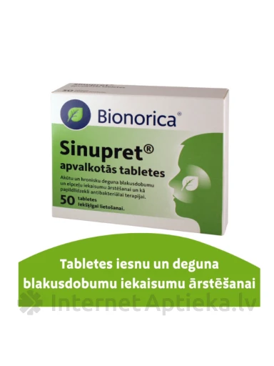 Sinupret, 50 tabletes | internetaptieka.lv