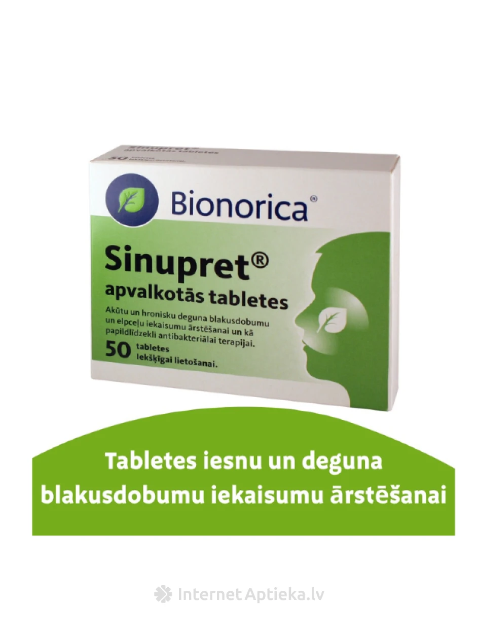 sinupret tablečių 50, 50 tablečių | internetaptieka.lv