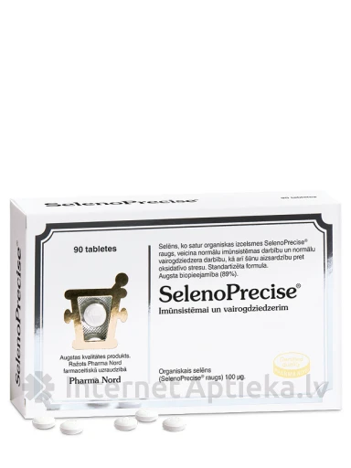 Pharma Nord SelenoPrecise 100 mcg таблетки, 90 шт. | internetaptieka.lv