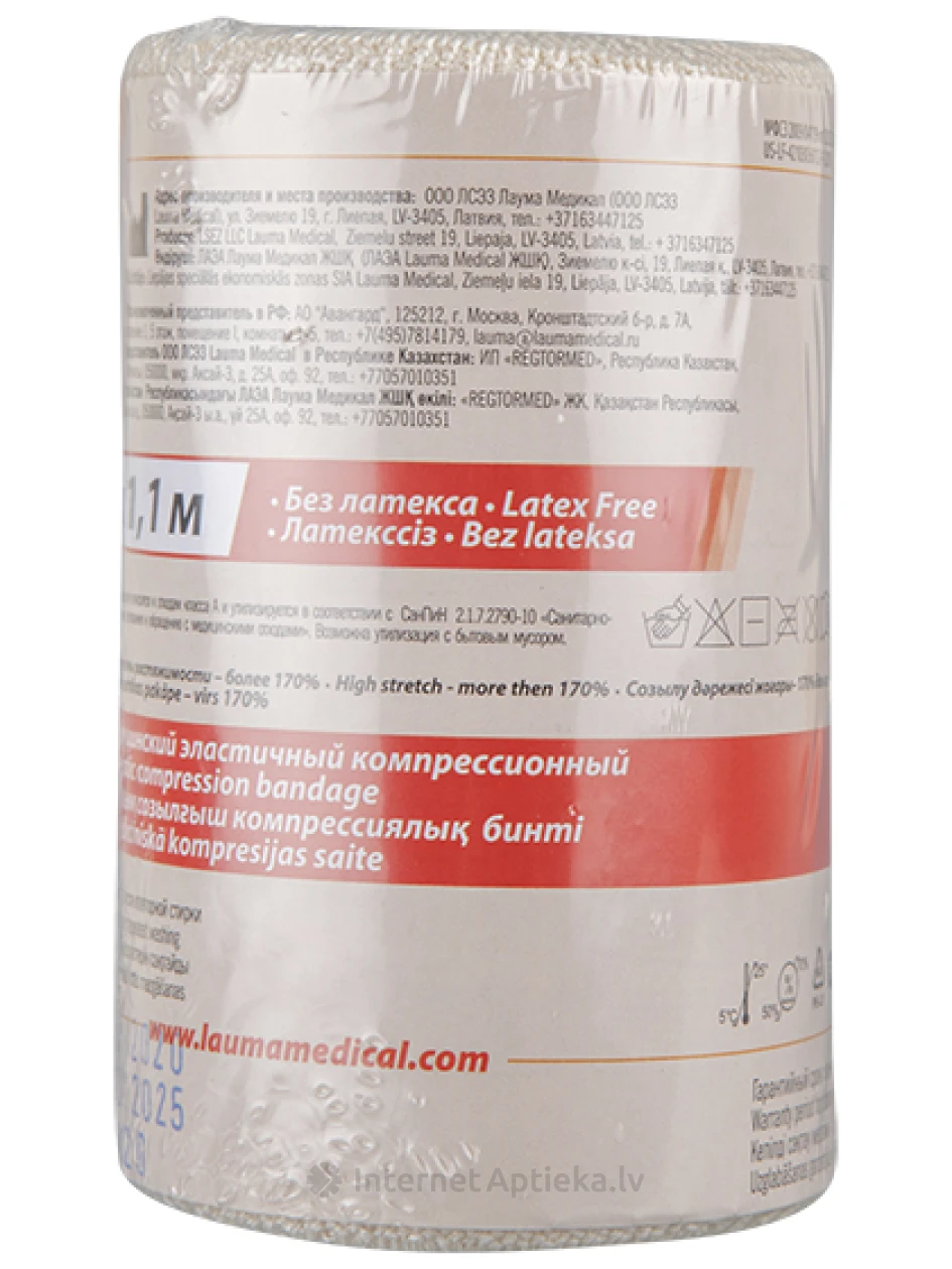 Lauma Medical эластичный бинт 10 см х 1.1 м, 1 шт. | internetaptieka.lv