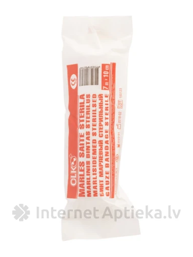 Olko marli side - steriilne 7 m x 10 cm, 1 tk. | internetaptieka.lv