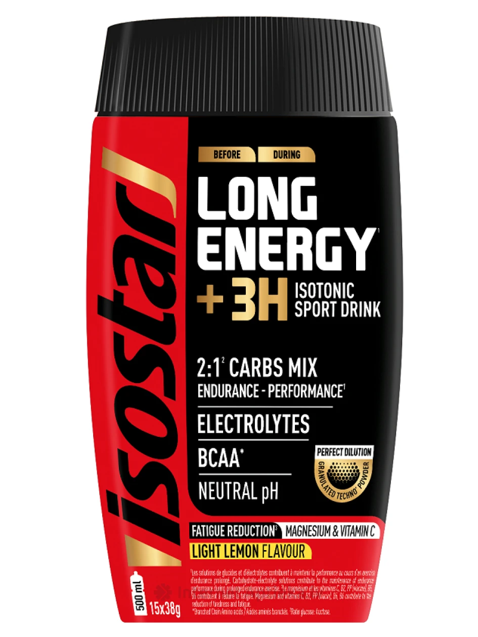 ISOSTAR Порошок Long Energy Lemon, 570 г | internetaptieka.lv