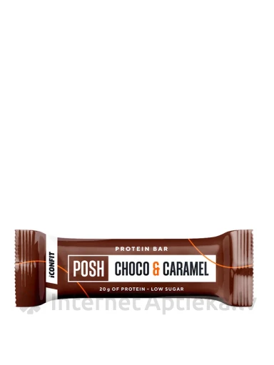 ICONFIT POSH Choco & Caramel Flavoured Valgubatoon, 55 g | internetaptieka.lv