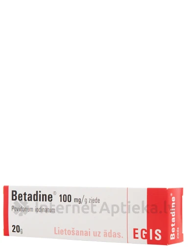 Betadine ziede 100mg/g, 20 g | internetaptieka.lv