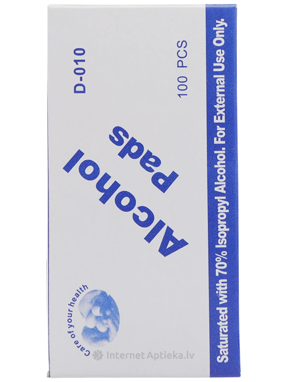 Injekciju spirtotās salvetes dezinfekcijai, 100 gb. | internetaptieka.lv