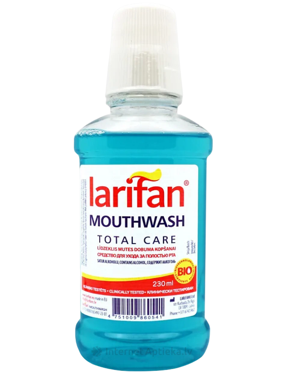 Larifan ополаскиватель для полости рта, 230 мл | internetaptieka.lv