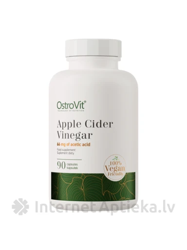 OstroVit Apple Cider Vinegar Vege kapsulas, 90 gb. | internetaptieka.lv