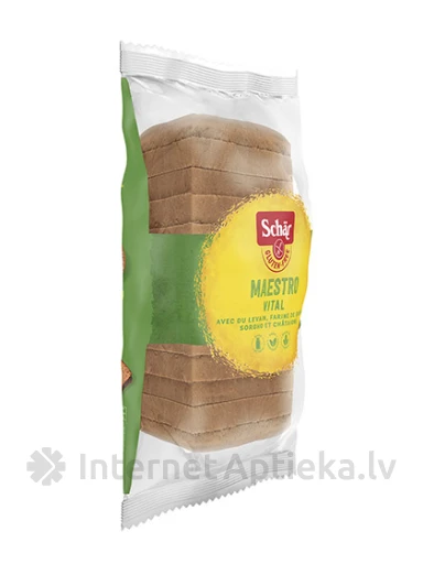 Schär Maestro Vital šķiedrvielām bagāta veselīga maize, 350 g | internetaptieka.lv
