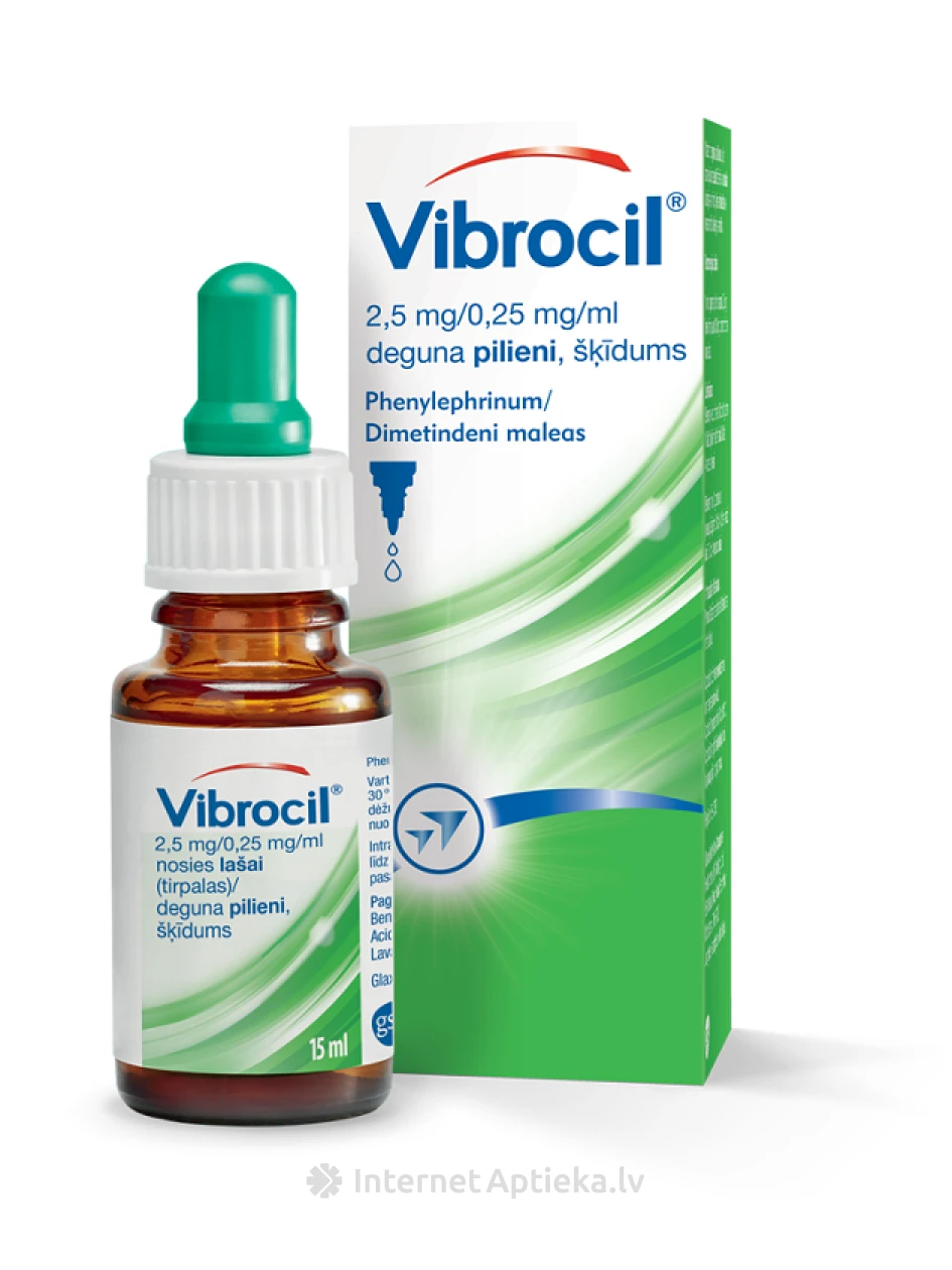 Vibrocil капли для носа, 15мл - InternetAptieka.lv