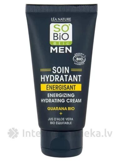 So Bio Vīriešu enerģizējošs mitrinošs krēms, 50 ml | internetaptieka.lv