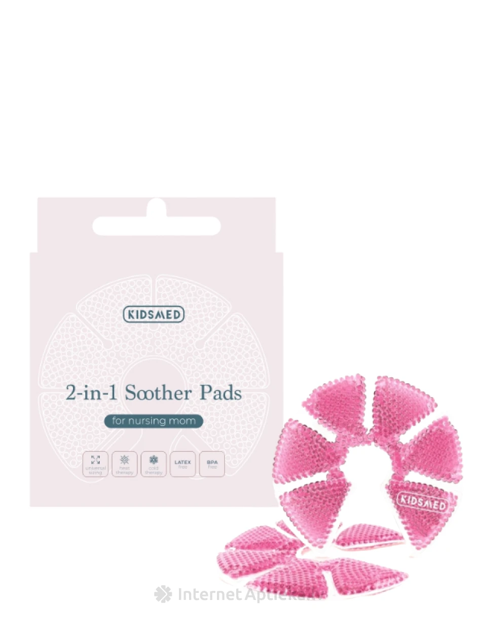 KIDSMED 2in1 гелевые компрессы для груди | internetaptieka.lv