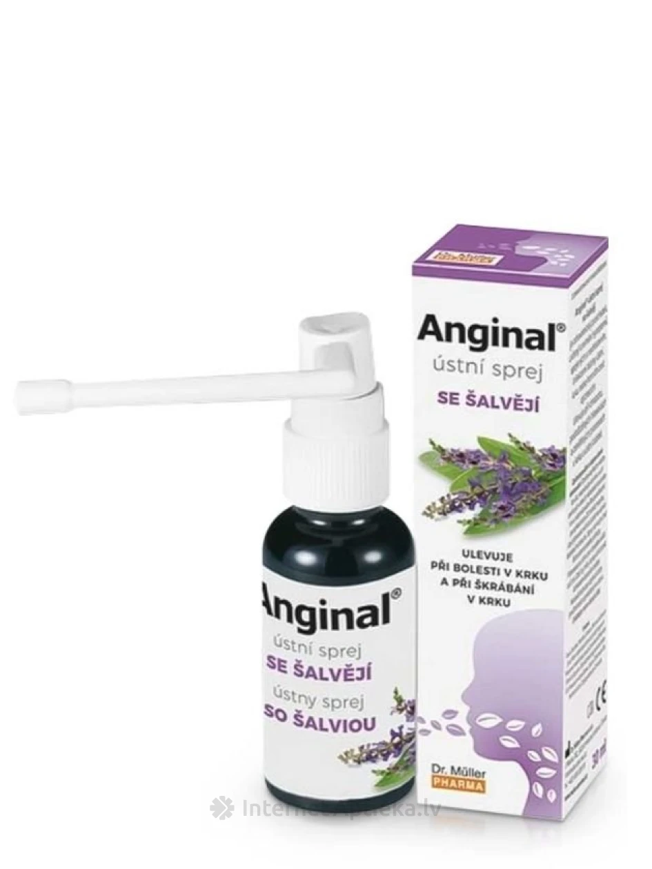 Dr.Muller Anginal спрей с шалфеем, 30 мл | internetaptieka.lv