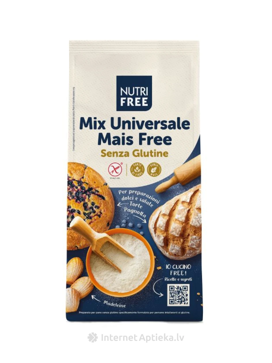 NUTRIFREE gluteenivaba universaalne jahusegu maisivaba, 800 g | internetaptieka.lv